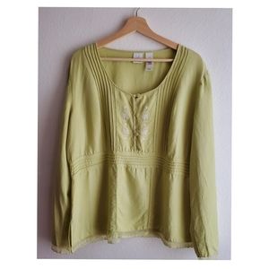 Emma James Top Embroidered detail Sz18